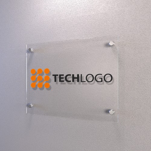 Tabliczka-reklamowa-z-bezbarwnej-plexi-montowana-na-metalowych-dystansach-nowoczesny-szyld-z-logotypem
