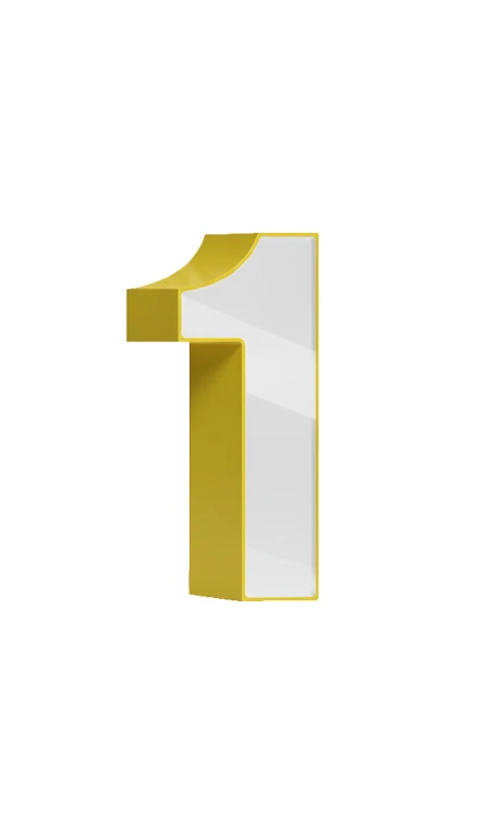 Cyfra-1-3D-z-filamentu-biale-lico-do-numeru-stolu-i-domu